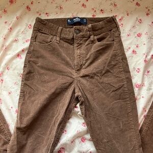low rise hollister brown flare jeans
